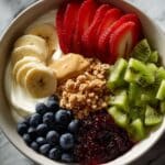 Peanut Butter Jam Yogurt Bowl with Granola & Berries Recipe