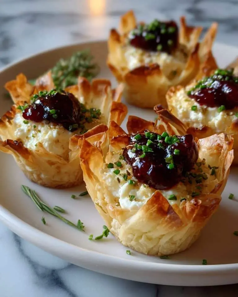 Brie and Cranberry Phyllo Cups Recipe