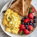 High-Protein Scrambled Eggs with Cottage Cheese Recipe