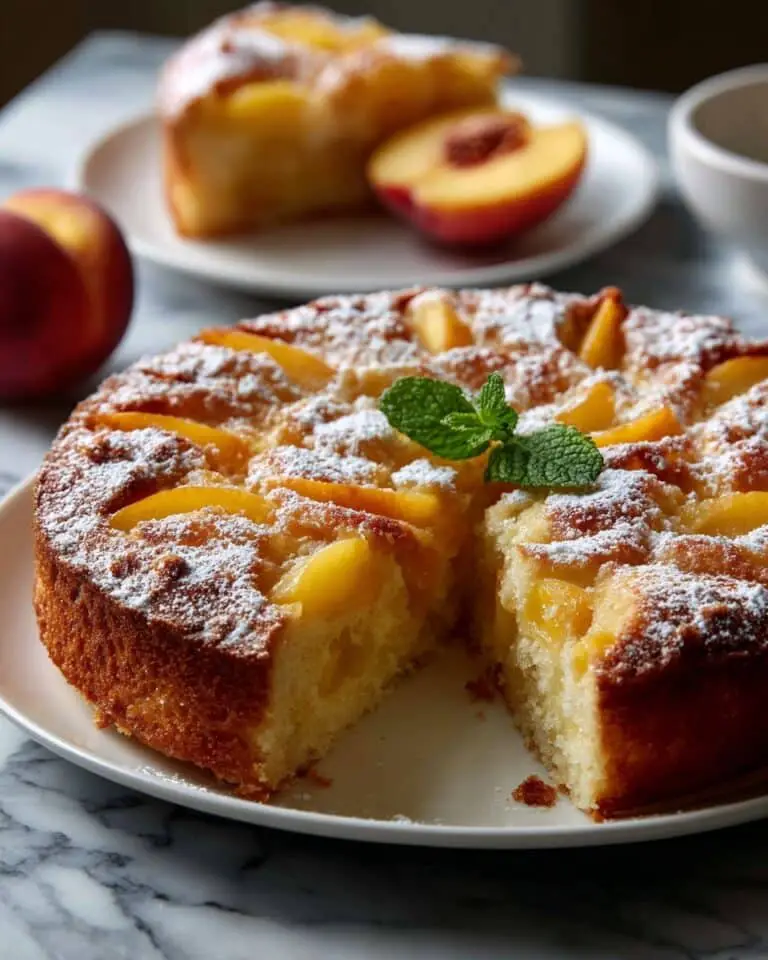Fresh Peach Cake (Extra Peaches!) Recipe