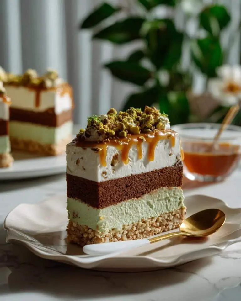 Vegan Pistachio Mousse Cake Recipe