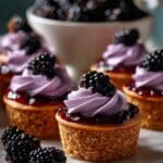 Mini Blackberry Lavender Cheesecakes Recipe