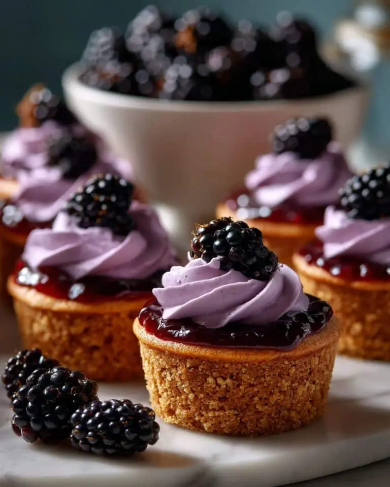 Mini Blackberry Lavender Cheesecakes Recipe