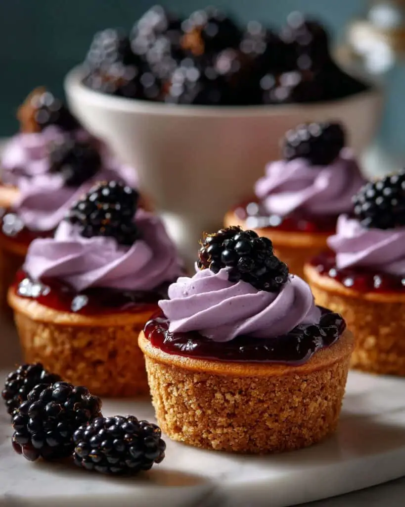 Mini Blackberry Lavender Cheesecakes Recipe