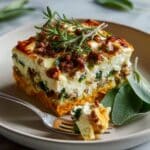 Vegetarian Pumpkin Spinach Lasagna Recipe