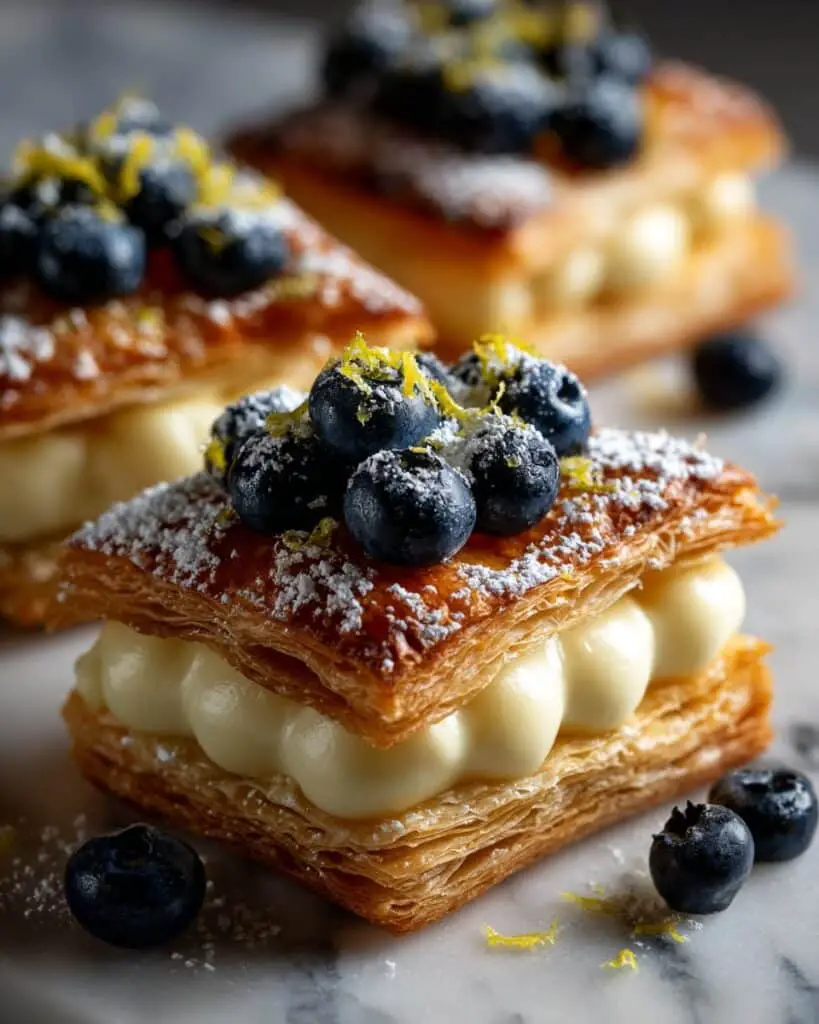 Blueberry Lemon Cream Pastries Recipe