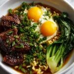 Beef Ramen Bowl with Fried Eggs Recipe