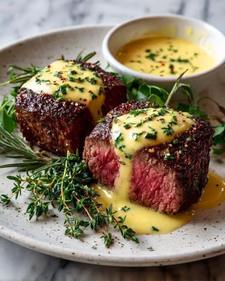 Beef Fillet with Easy Béarnaise Sauce Recipe