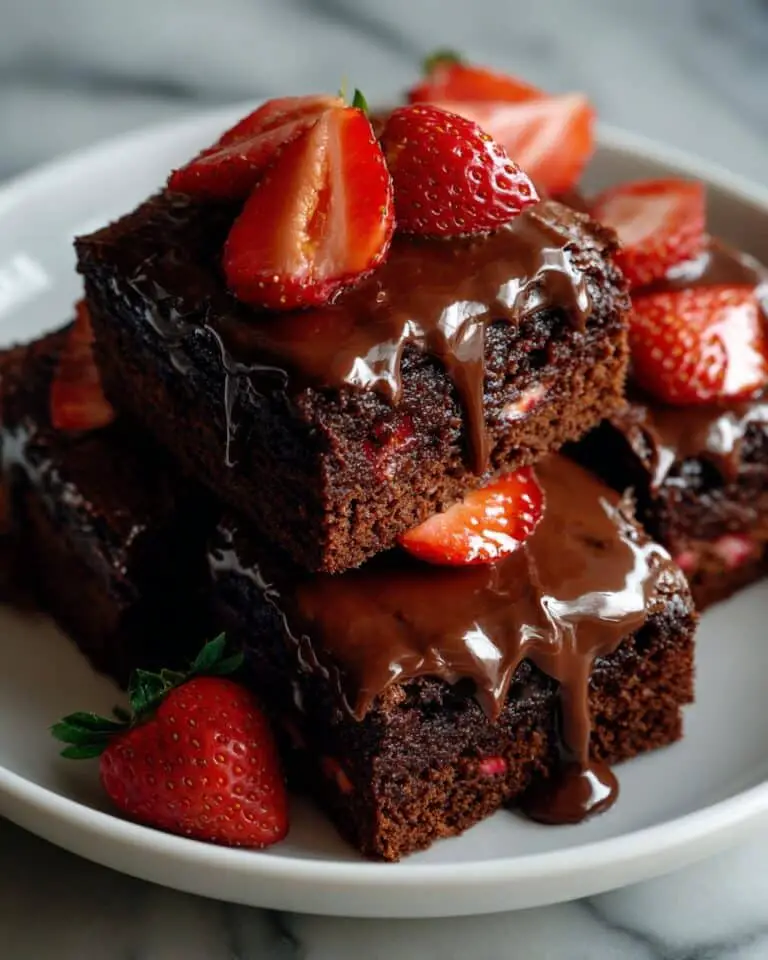 Chocolate Covered Strawberry Brownies Recipe