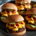 Cheeseburger Skulls Halloween Dinner Recipe