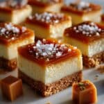 Rich and Creamy Salted Caramel Cheesecake Bars Recipe
