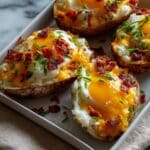 Twice Baked Loaded Breakfast Potatoes Recipe