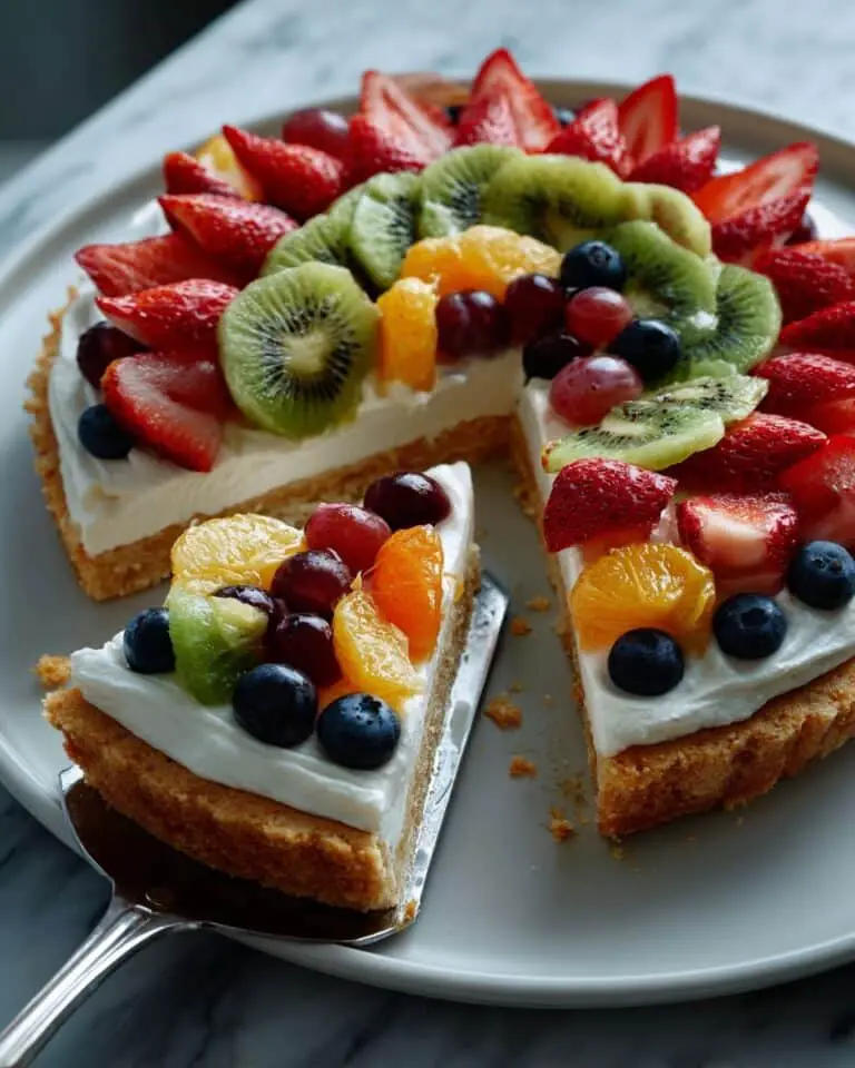 Vibrant Fruit Pizza with Sweet Cream Cheese Batter Recipe