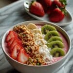 Strawberry Kiwi Smoothie Bowl Recipe