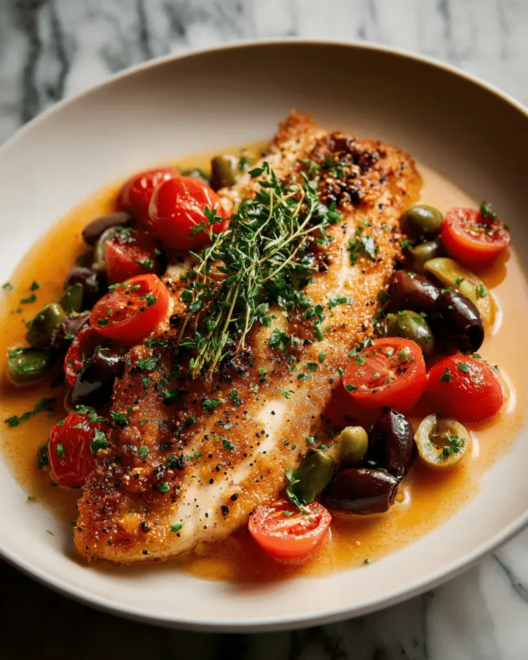 Flavorful Mediterranean Baked Fish Recipe