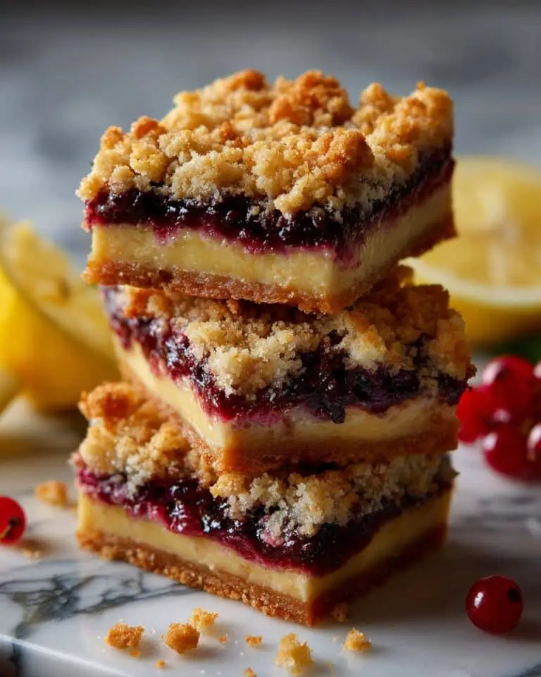 Lemon Blueberry Cobbler Bars Recipe