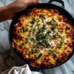 Meaty Skillet Bucatini Pie Recipe