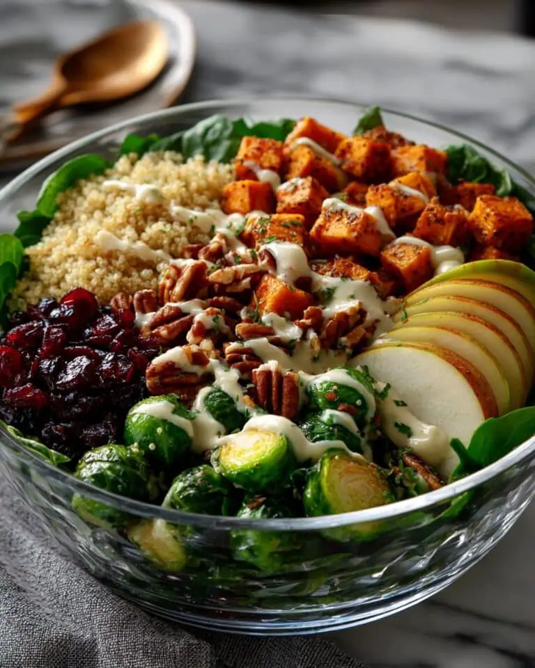 Harvest Quinoa Bowl with Creamy Tahini Dressing Recipe