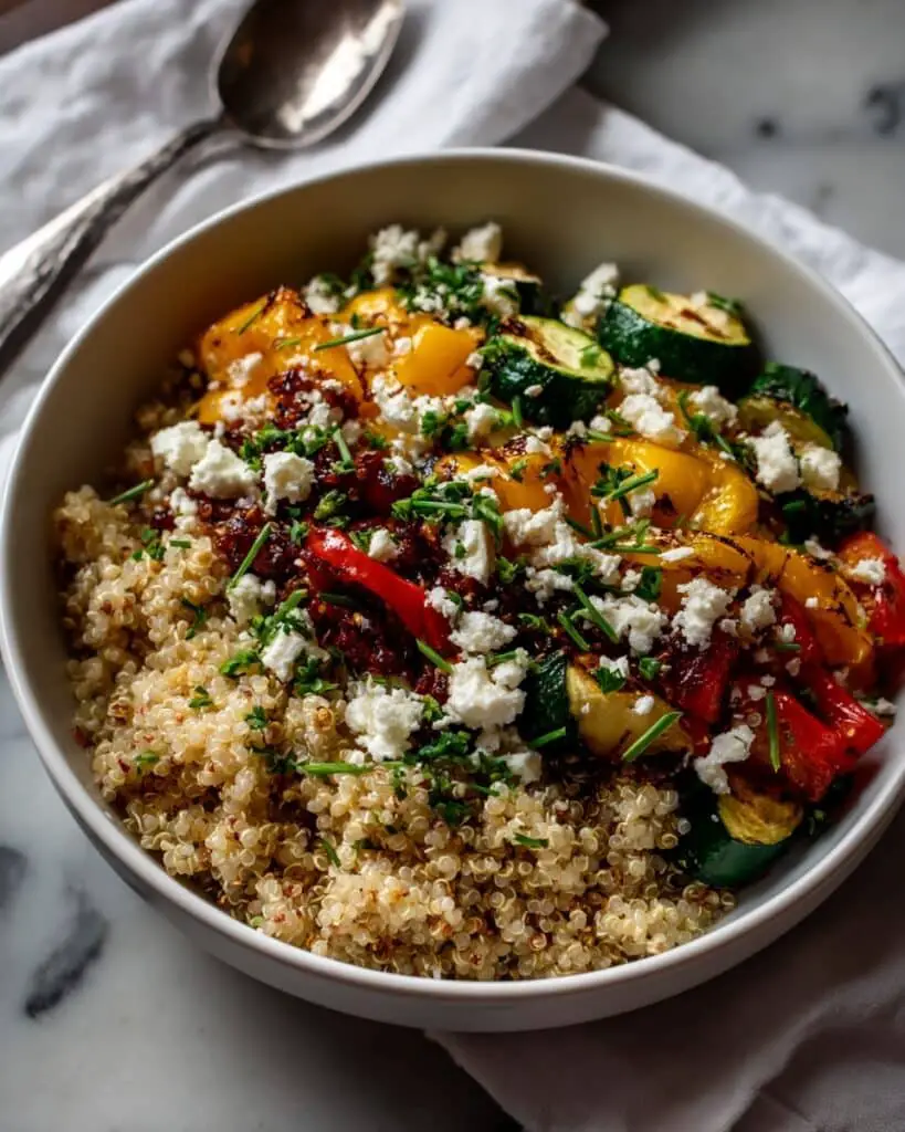 Easy Quinoa Salad with Roasted Vegetables Recipe