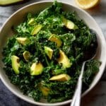 Fresh & Healthy Avocado Lemon Kale Salad Recipe