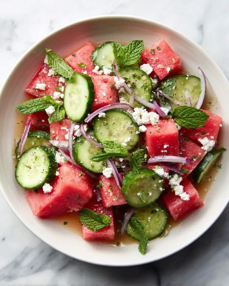 Watermelon Feta Mint Salad Recipe