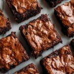 Best-Ever Fudgy Shiny-Topped Homemade Brownies Recipe