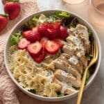 Creamy Strawberry Feta Pasta Salad Recipe