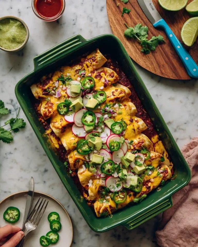 Creamy Vegan Enchiladas Recipe