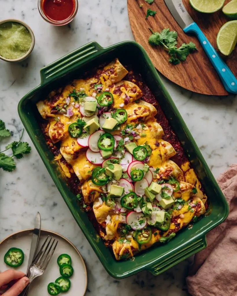 Creamy Vegan Enchiladas Recipe