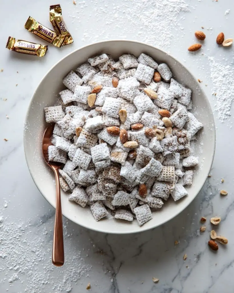 Snickers Puppy Chow Recipe
