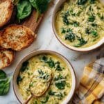 Stracciatella Soup with Spinach and Orzo Recipe