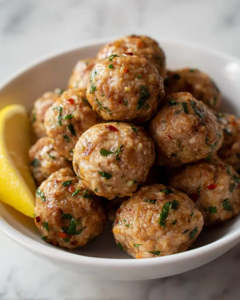 Easy Baked Chicken Meatballs Recipe