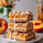 Peach Pie Crumb Bars Recipe