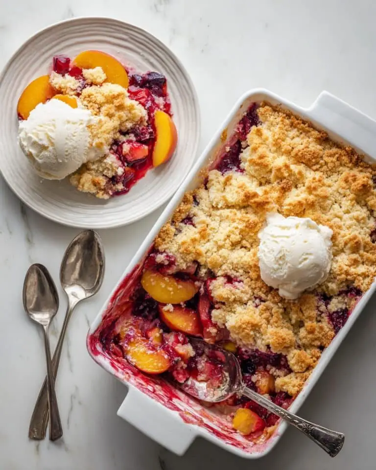 Peach Blueberry Cobbler Recipe
