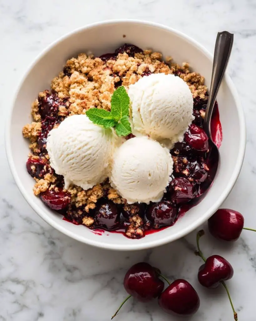 Homemade Cherry Crisp Recipe