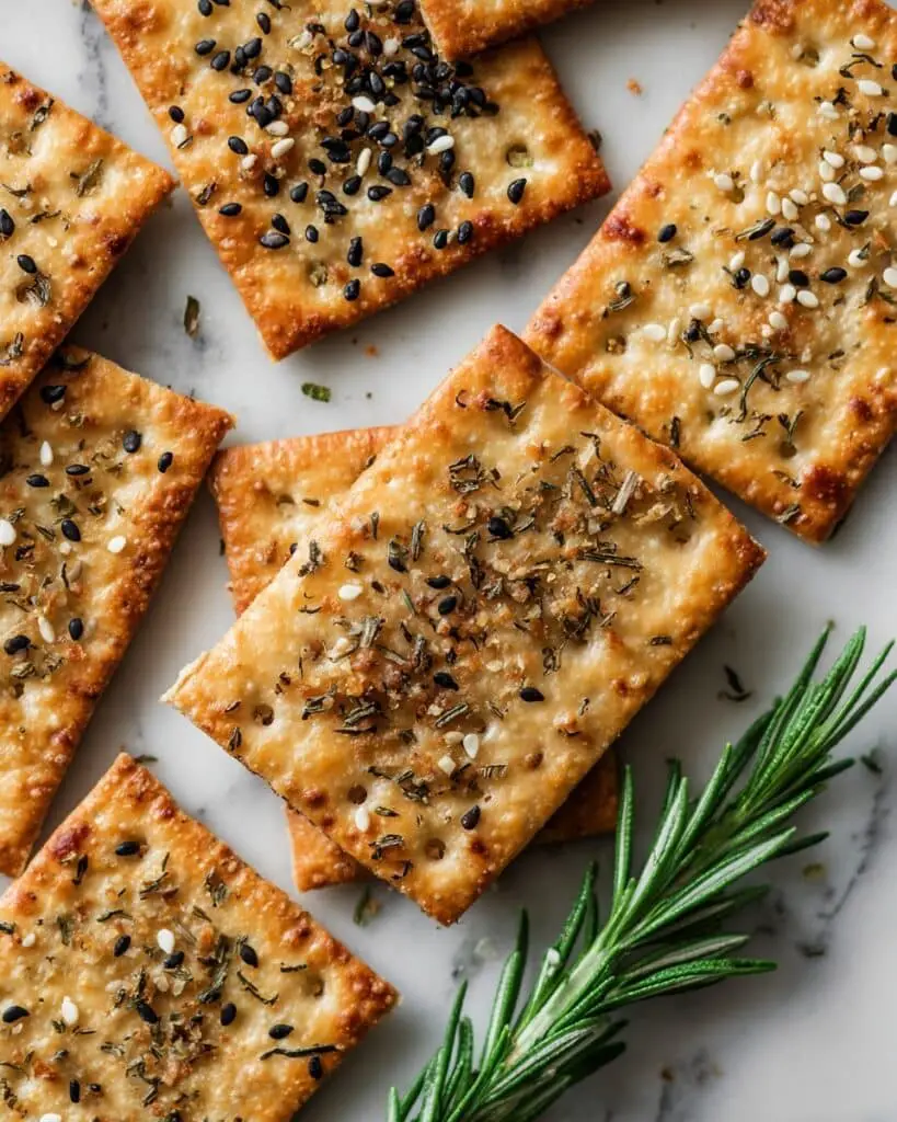 Homemade Artisan Crackers (4 Flavors) Recipe