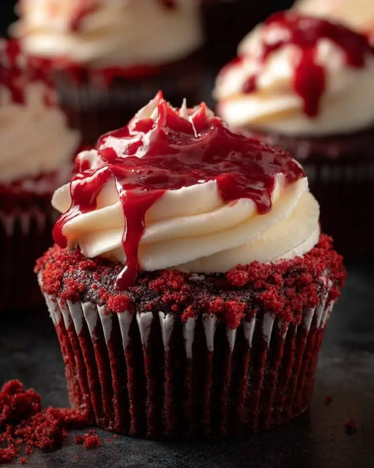 Halloween Vampire Bite Cupcakes Recipe