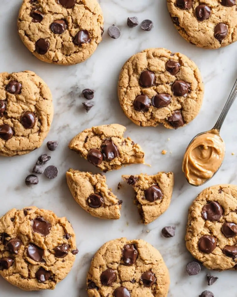 Chocolate Chip Peanut Butter Cookies Recipe