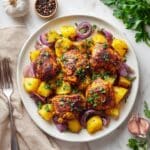 One-Pan Garlic Chicken and Potatoes Recipe