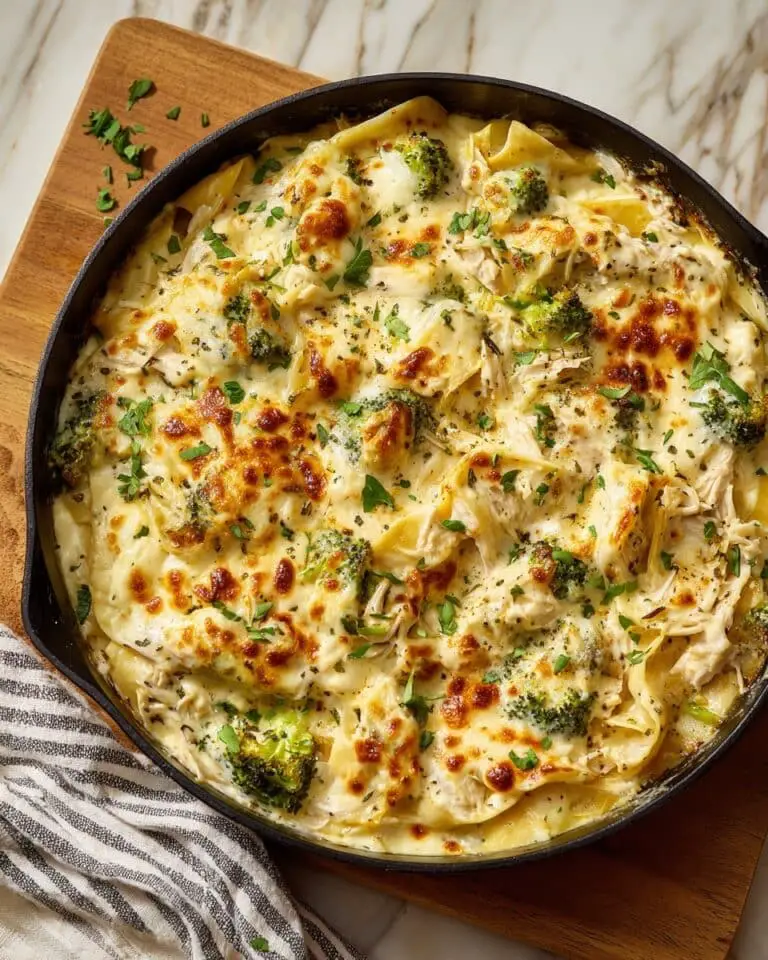One-Pan Chicken and Broccoli Lasagne Recipe