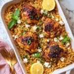 One-Pan Greek Chicken and Risoni (Orzo) Bake Recipe