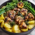 One-Pan Lemon Garlic Chicken and Potatoes Recipe
