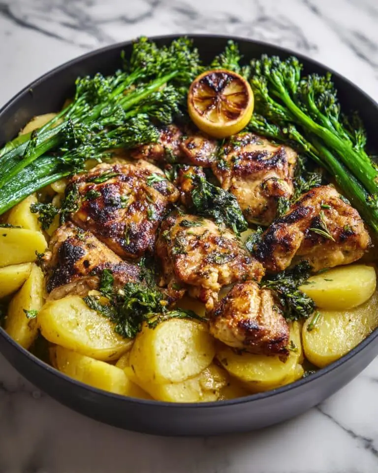 One-Pan Lemon Garlic Chicken and Potatoes Recipe