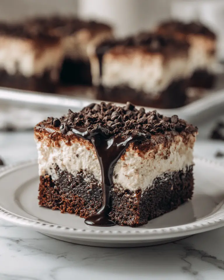 Easy Chocolate Poke Sheet Cake Recipe