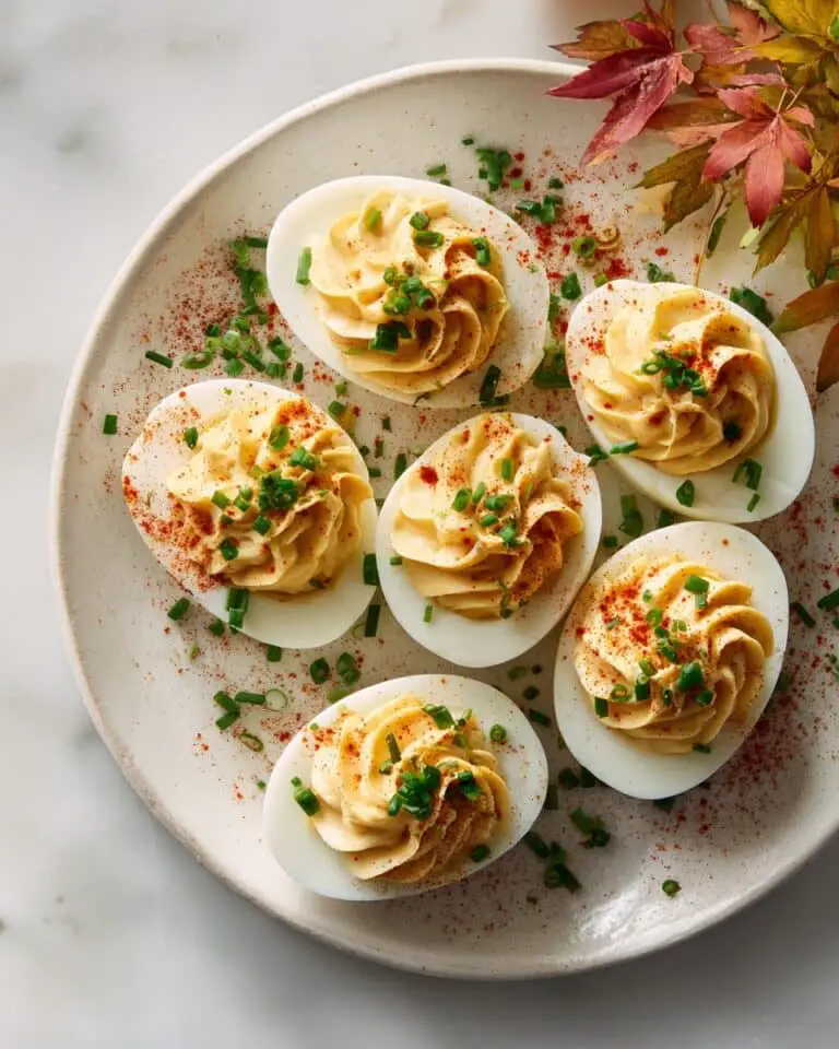 Creamy Pumpkin Deviled Eggs Recipe
