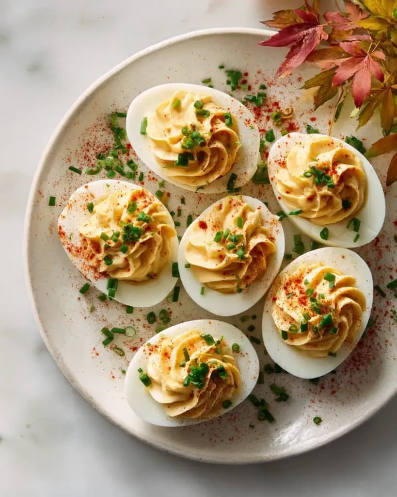 Creamy Pumpkin Deviled Eggs Recipe