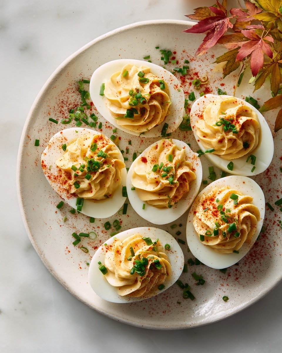 Creamy Pumpkin Deviled Eggs Recipe