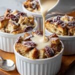 Espresso Orange Brioche Bread Pudding with Hazelnut Vanilla Sauce Recipe