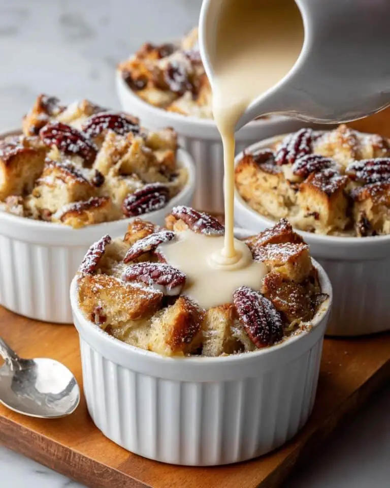 Espresso Orange Brioche Bread Pudding with Hazelnut Vanilla Sauce Recipe