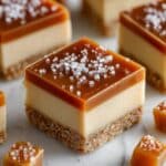 Rich and Creamy Salted Caramel Cheesecake Bars Recipe